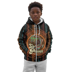 Happy International Women's Day Kid Hoodie Black Girl Power