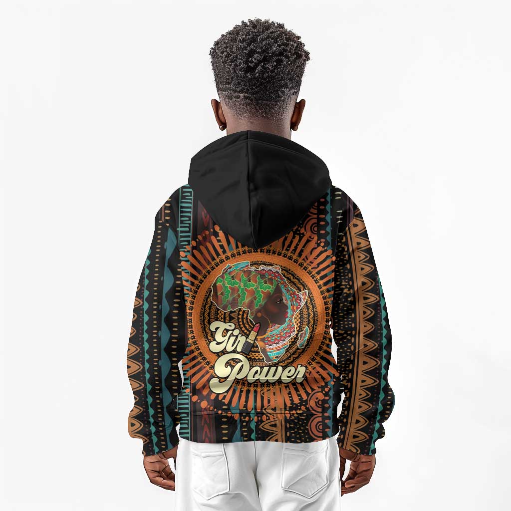 Happy International Women's Day Kid Hoodie Black Girl Power