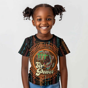 Happy International Women's Day Kid T shirt Black Girl Power