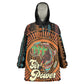Happy International Women's Day Kid Wearable Blanket Hoodie Black Girl Power