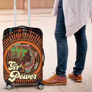 Happy International Women's Day Luggage Cover Black Girl Power