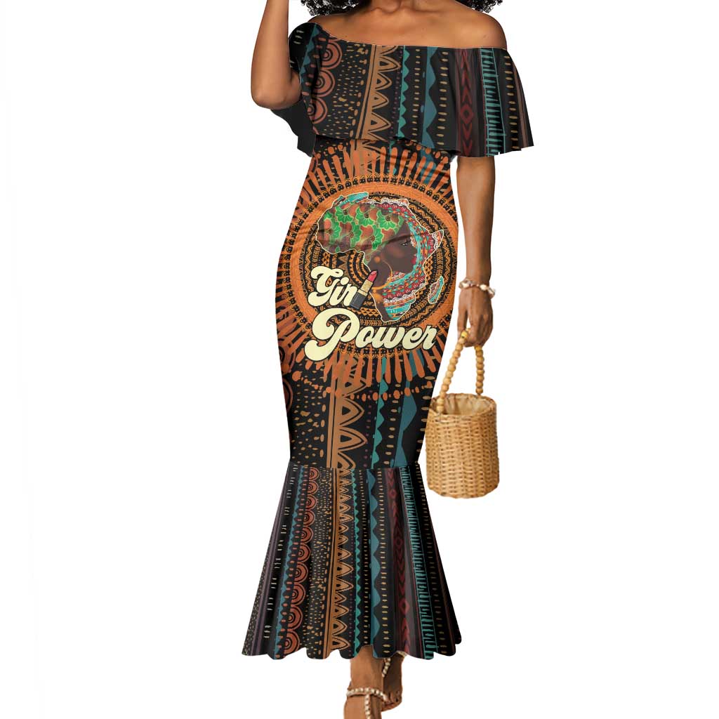 Happy International Women's Day Mermaid Dress Black Girl Power