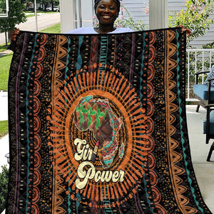 Happy International Women's Day Quilt Black Girl Power