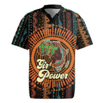 Happy International Women's Day Rugby Jersey Black Girl Power