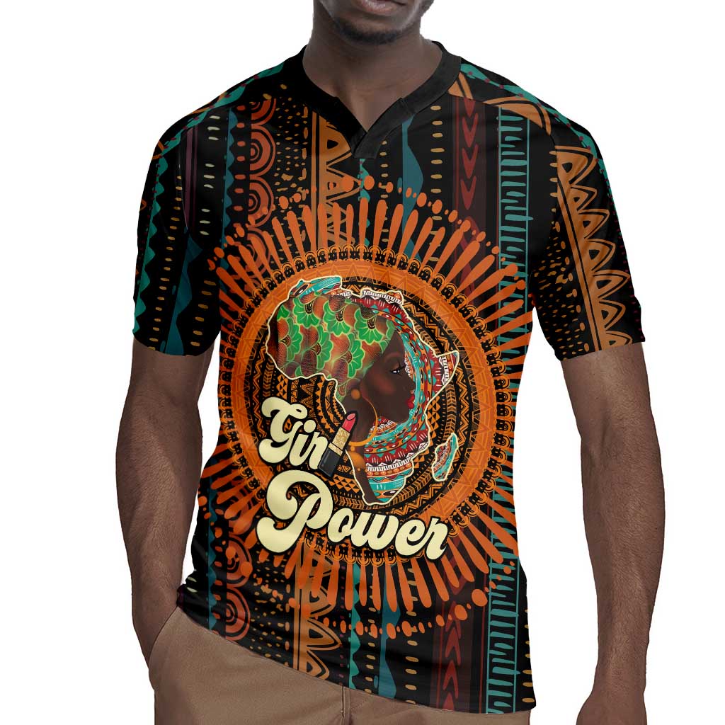 Happy International Women's Day Rugby Jersey Black Girl Power