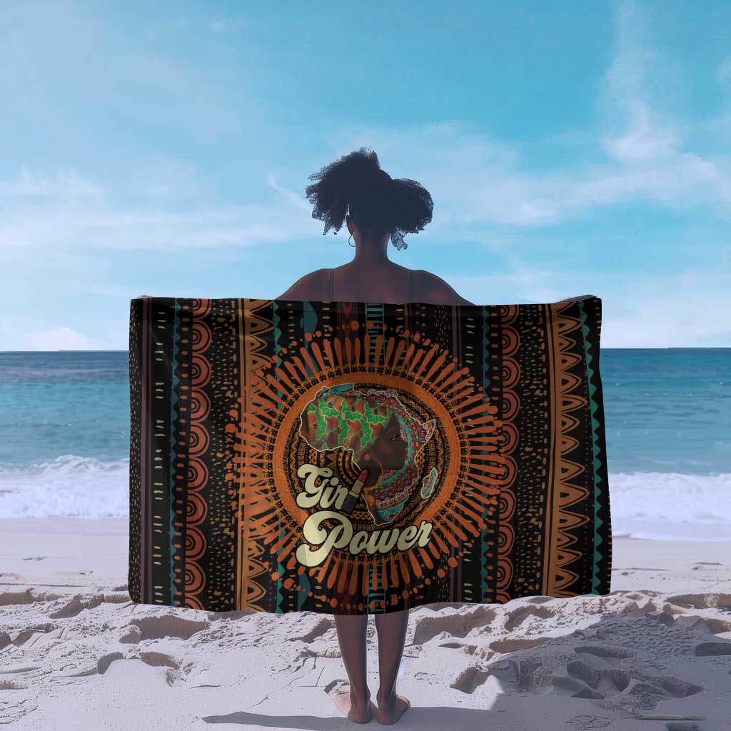 Happy International Women's Day Sarong Black Girl Power