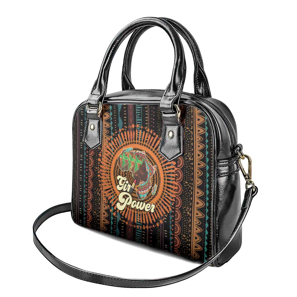 Happy International Women's Day Shoulder Handbag Black Girl Power