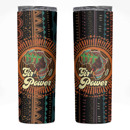 Happy International Women's Day Skinny Tumbler Black Girl Power