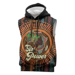 Happy International Women's Day Sleeveless Hoodie Black Girl Power - African Pride