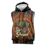 Happy International Women's Day Sleeveless Zip Hoodie Black Girl Power - African Pride