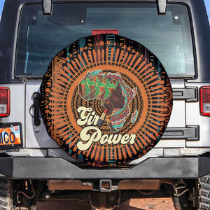 Happy International Women's Day Spare Tire Cover Black Girl Power