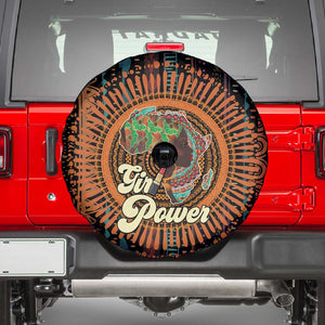 Happy International Women's Day Spare Tire Cover Black Girl Power