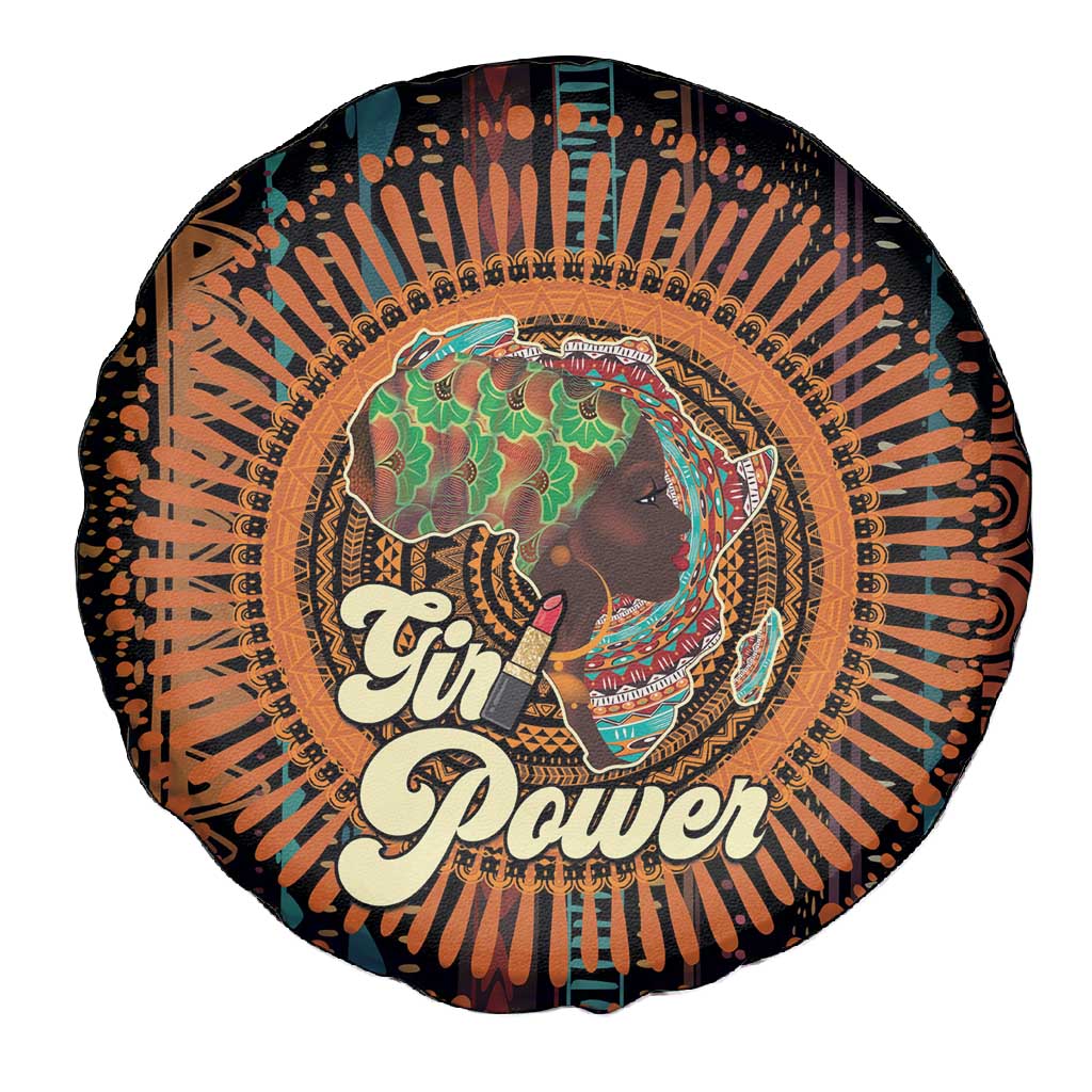 Happy International Women's Day Spare Tire Cover Black Girl Power