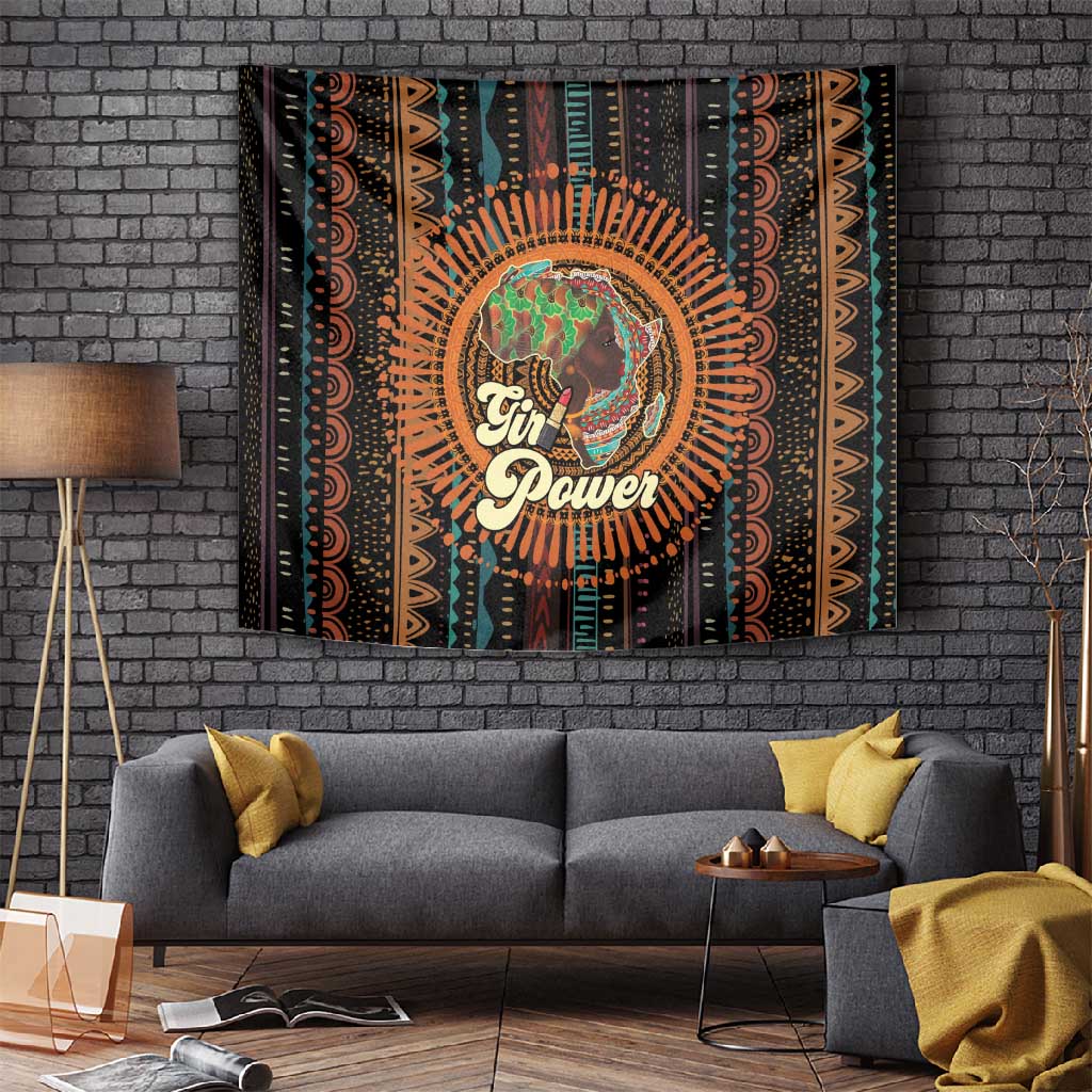 Happy International Women's Day Tapestry Black Girl Power