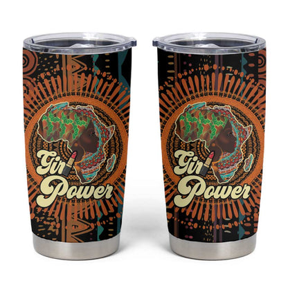 Happy International Women's Day Tumbler Cup Black Girl Power