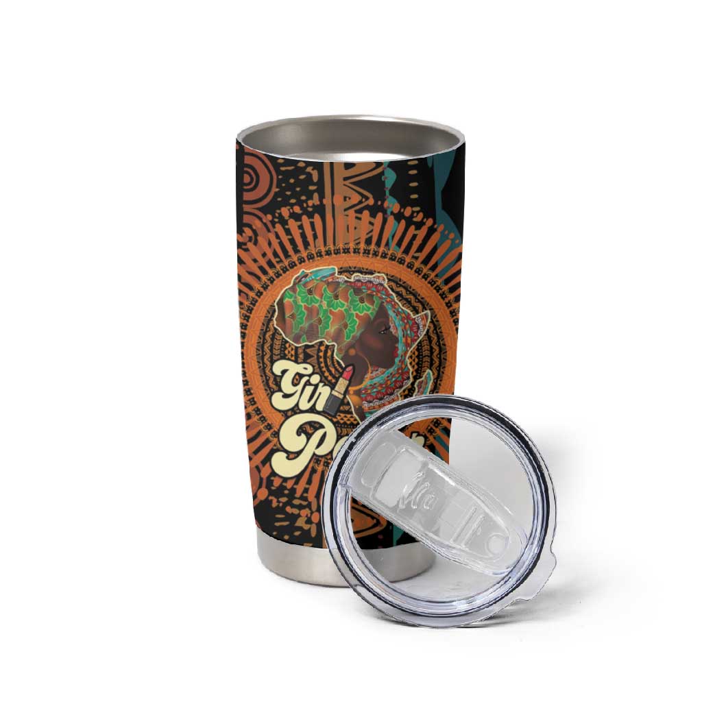 Happy International Women's Day Tumbler Cup Black Girl Power
