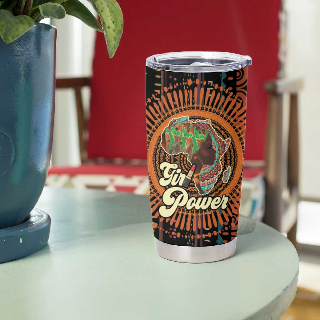 Happy International Women's Day Tumbler Cup Black Girl Power