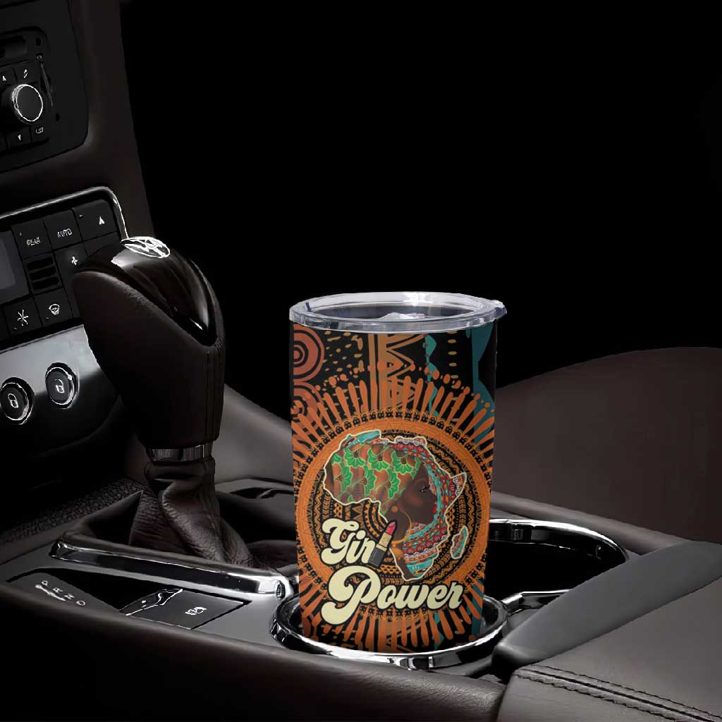Happy International Women's Day Tumbler Cup Black Girl Power