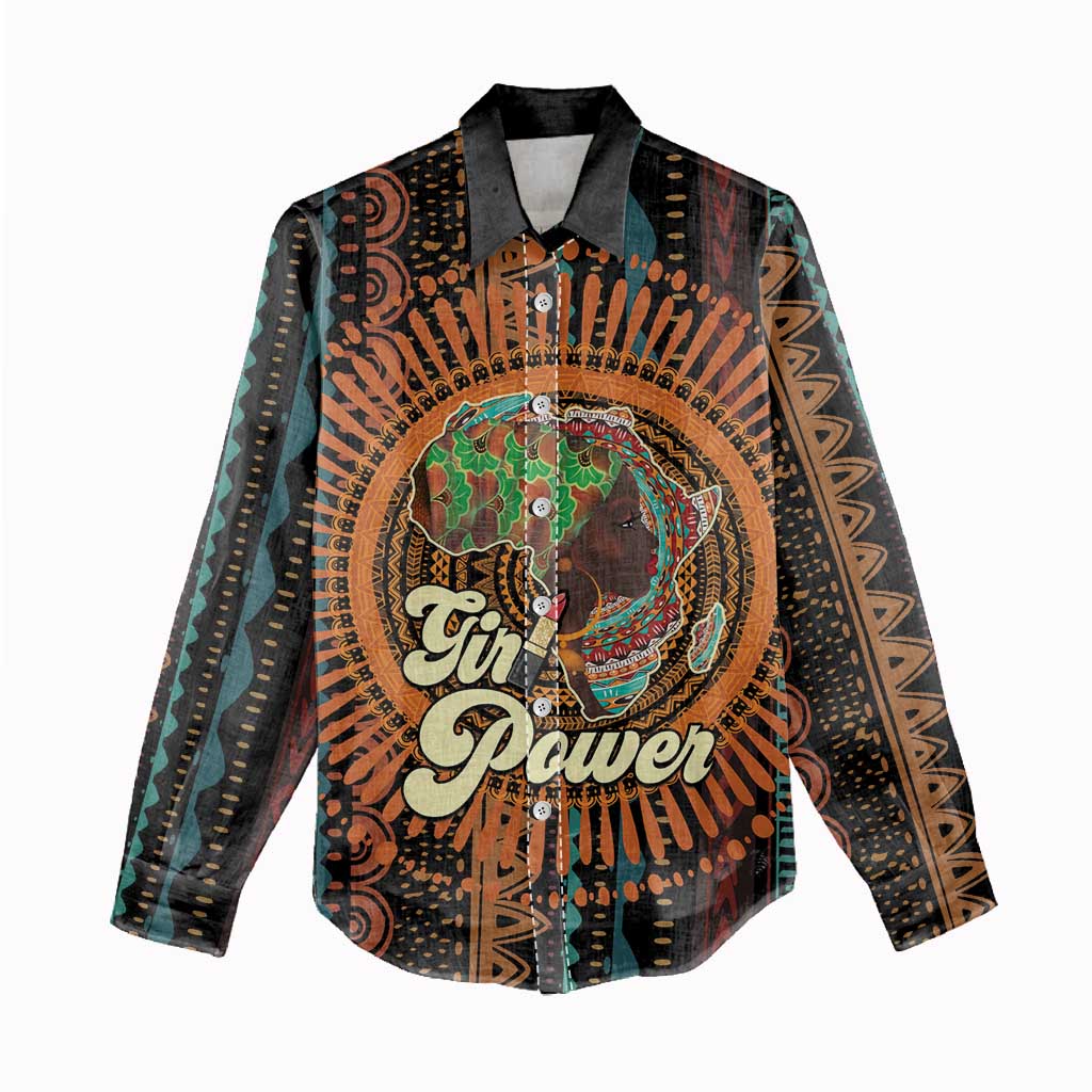 Happy International Women's Day Women Casual Shirt Black Girl Power LT15