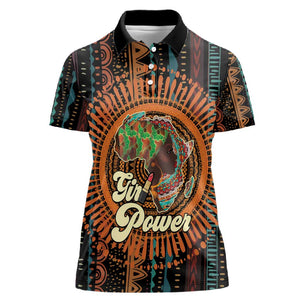 Happy International Women's Day Women Polo Shirt Black Girl Power