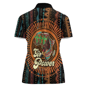 Happy International Women's Day Women Polo Shirt Black Girl Power
