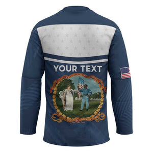 Personalized 3rd United States Colored Troops Hockey Jersey E Pluribus Unum - African Pride