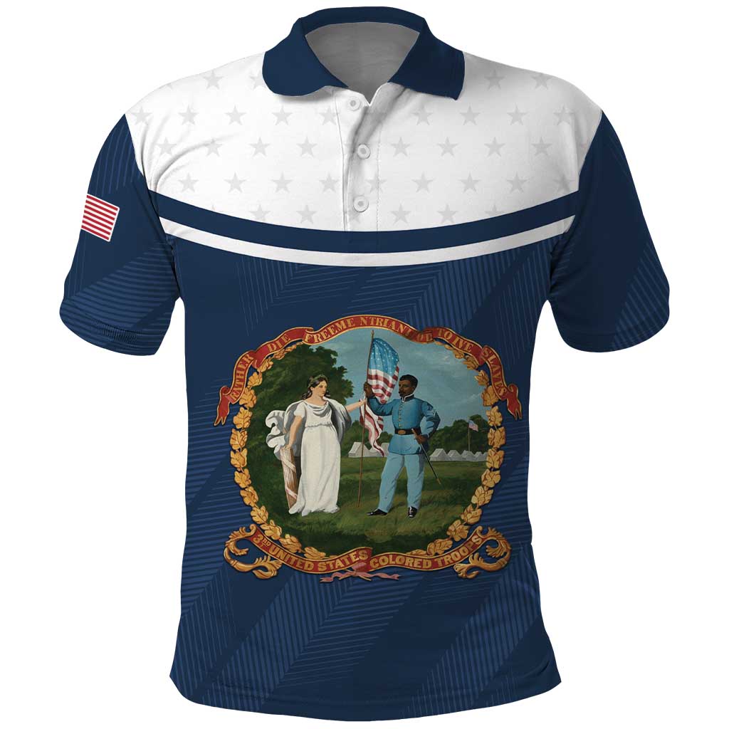 Personalized 3rd United States Colored Troops Polo Shirt E Pluribus Unum - African Pride