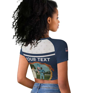 Personalized 3rd United States Colored Troops Raglan Cropped T shirt E Pluribus Unum - African Pride