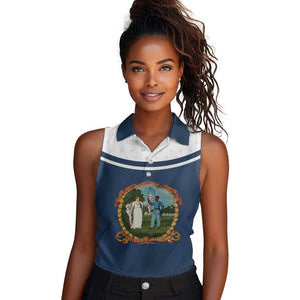 Personalized 3rd United States Colored Troops Women Sleeveless Polo Shirt E Pluribus Unum - African Pride
