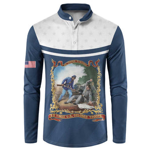Personalized 22nd United States Colored Troops Button Sweatshirt E Pluribus Unum