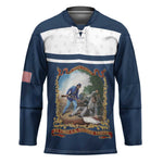 Personalized 22nd United States Colored Troops Hockey Jersey E Pluribus Unum - African Pride