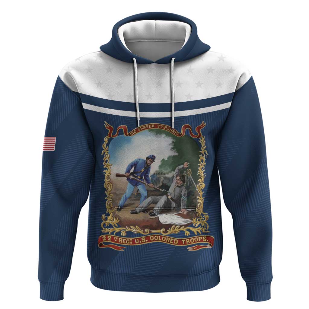 Personalized 22nd United States Colored Troops Hoodie E Pluribus Unum - African Pride