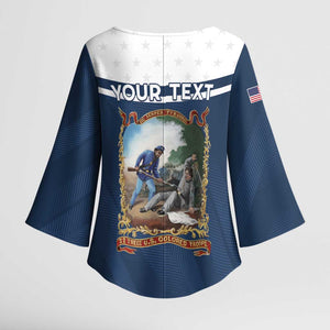 Personalized 22nd United States Colored Troops Kimono Sleeve Blouse E Pluribus Unum - African Pride