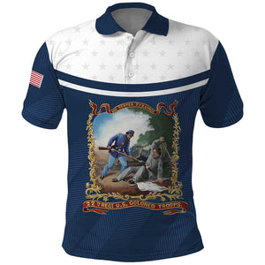 Personalized 22nd United States Colored Troops Polo Shirt E Pluribus Unum - African Pride