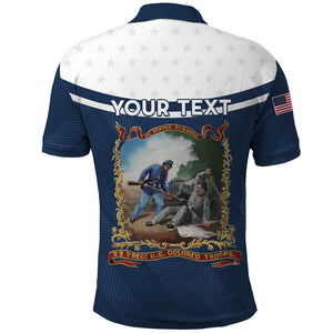 Personalized 22nd United States Colored Troops Polo Shirt E Pluribus Unum - African Pride