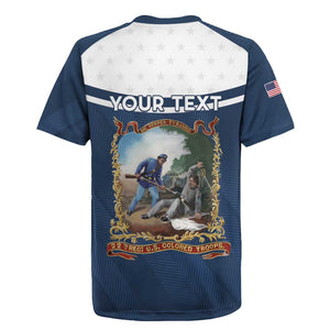 Personalized 22nd United States Colored Troops Rugby Jersey E Pluribus Unum - African Pride