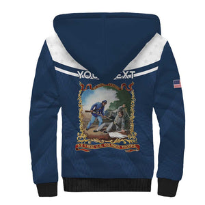 Personalized 22nd United States Colored Troops Sherpa Hoodie E Pluribus Unum - African Pride