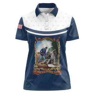 Personalized 22nd United States Colored Troops Women Polo Shirt E Pluribus Unum - African Pride