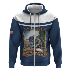 Personalized 22nd United States Colored Troops Zip Hoodie E Pluribus Unum - African Pride