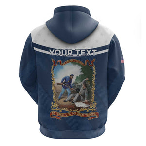 Personalized 22nd United States Colored Troops Zip Hoodie E Pluribus Unum - African Pride