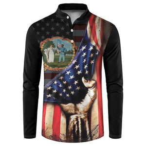 3rd United States Colored Troops Button Sweatshirt Flag of Freedom