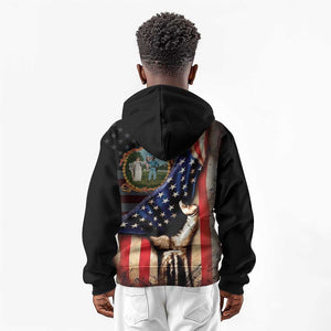 3rd United States Colored Troops Kid Hoodie Flag of Freedom - African Pride