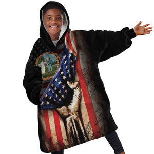 3rd United States Colored Troops Kid Wearable Blanket Hoodie Flag of Freedom - African Pride