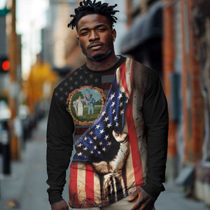 3rd United States Colored Troops Long Sleeve Shirt Flag of Freedom - African Pride