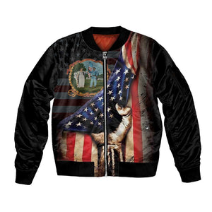 3rd United States Colored Troops Sleeve Zip Bomber Jacket Flag of Freedom - African Pride