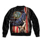 3rd United States Colored Troops Sleeve Zip Bomber Jacket Flag of Freedom - African Pride