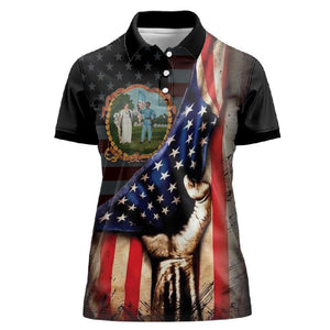 3rd United States Colored Troops Women Polo Shirt Flag of Freedom - African Pride
