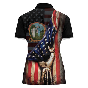 3rd United States Colored Troops Women Polo Shirt Flag of Freedom - African Pride