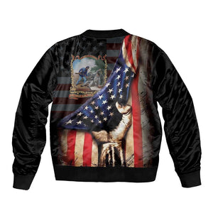 22nd United States Colored Troops Bomber Jacket Flag of Freedom - African Pride
