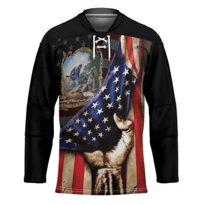 22nd United States Colored Troops Hockey Jersey Flag of Freedom - African Pride